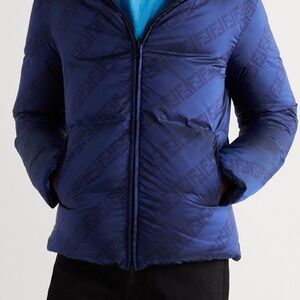Fendi Navy Puffer Jacket for Men